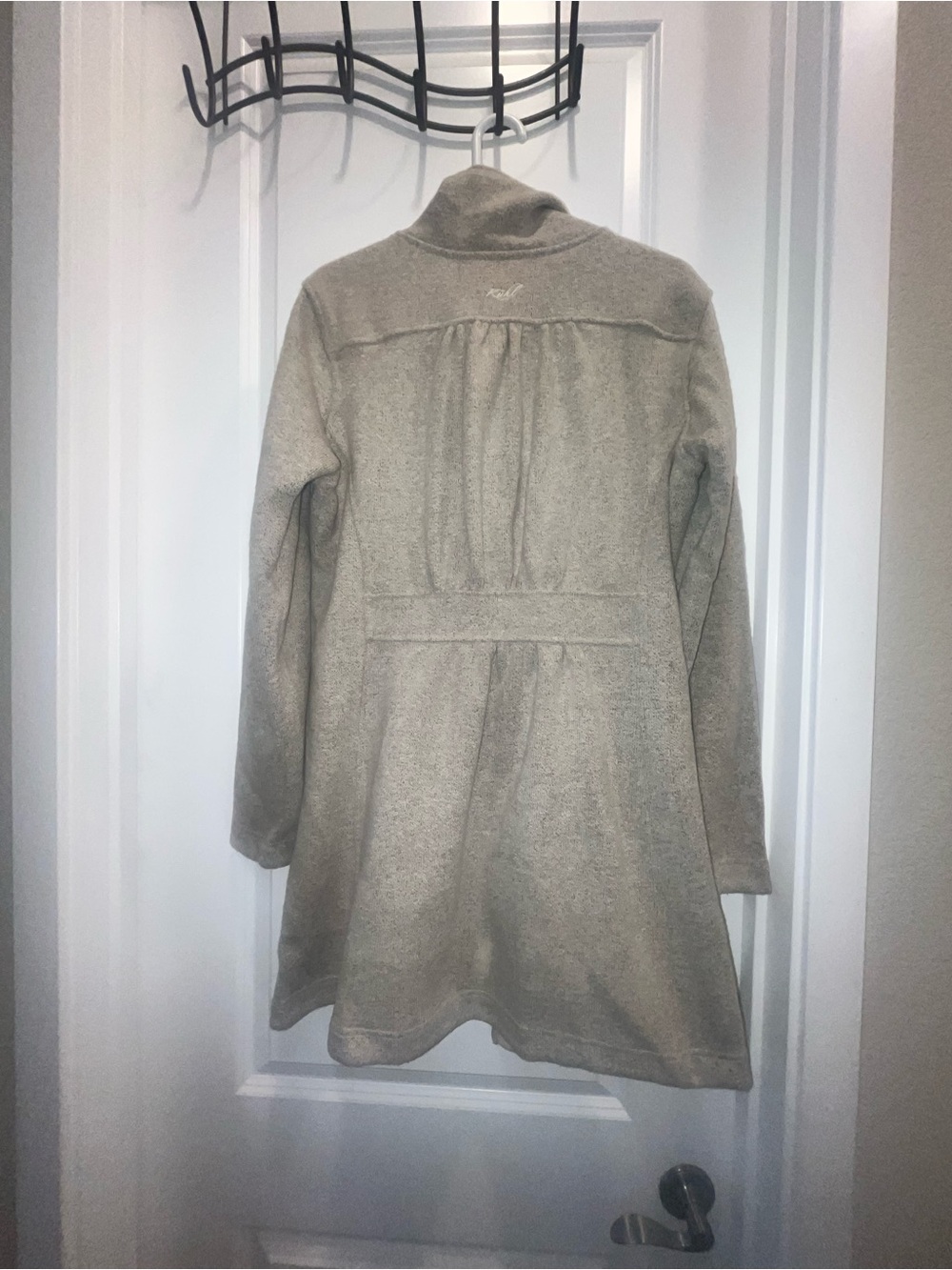 Kuhl Savina Sweater Fleece Jacket Button Front Beige - Picture 3 of 5